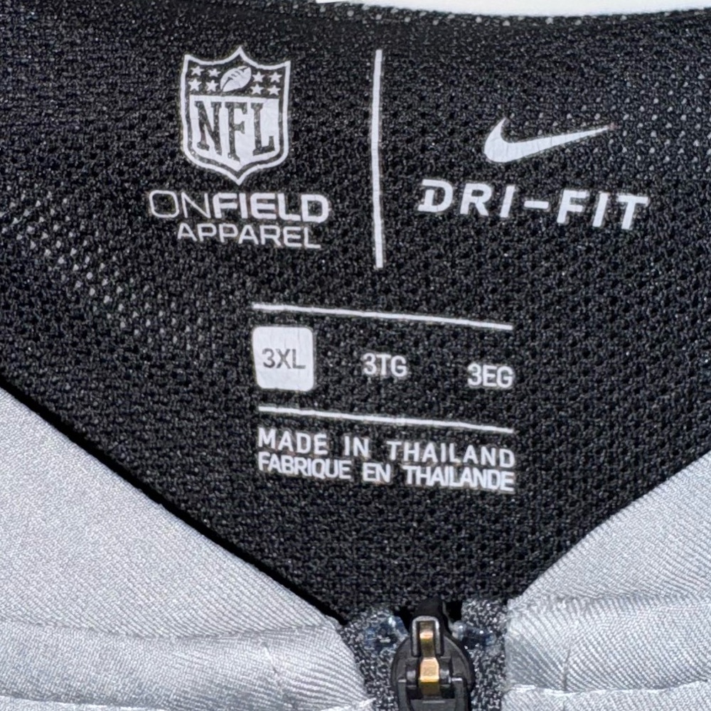 NFL NY Jets Gray Coach’s 3XL Nike Jacket - Picture 2 of 5